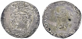 UNA PRESTIGIOSA COLLEZIONE DI MONETE DEI ROMANI PONTEFICI 
 Marcello II (Marcello Cervini), 9 aprile – 1 maggio 1555 
 Bologna. Gabella, AR 2,10 g. ...