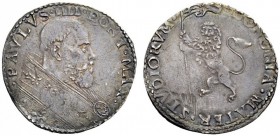 UNA PRESTIGIOSA COLLEZIONE DI MONETE DEI ROMANI PONTEFICI 
 Paolo IV (Giampietro Carafa), 1555 – 1559 
 Bologna. Bianco, AR 4,78 g. PAVLVS IIII PONT...