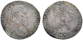 UNA PRESTIGIOSA COLLEZIONE DI MONETE DEI ROMANI PONTEFICI 
 Paolo IV (Giampietro Carafa), 1555 – 1559 
 Bologna. Bianco, AR 4,78 g. PAVLVS IIII PONT...