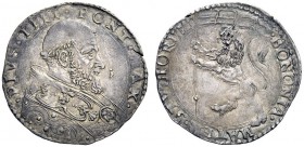 UNA PRESTIGIOSA COLLEZIONE DI MONETE DEI ROMANI PONTEFICI 
 Pio IV (Giovannangelo de’Medici), 1559 – 1565 
 Bologna. Bianco o mezza lira, AR 4,90 g....