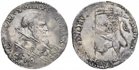 UNA PRESTIGIOSA COLLEZIONE DI MONETE DEI ROMANI PONTEFICI 
 Gregorio XIII (Ugo Boncompagni) 1572 – 1585 
 Bologna. Bianco o mezza lira, AR 4,93 g. G...