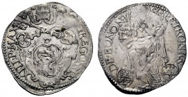 UNA PRESTIGIOSA COLLEZIONE DI MONETE DEI ROMANI PONTEFICI 
 Gregorio XIII (Ugo Boncompagni) 1572 – 1585 
 Bologna. Gregorio o giulio, AR 3,57 g. GRE...