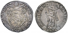 UNA PRESTIGIOSA COLLEZIONE DI MONETE DEI ROMANI PONTEFICI 
 Sisto V (Felice Peretti), 1585 -1590 
 Testone anno I, AR 9,51 g. SIXTVS V PONT MAX A I ...