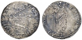 UNA PRESTIGIOSA COLLEZIONE DI MONETE DEI ROMANI PONTEFICI 
 Clemente VIII (Ippolito Aldobrandini), 1592 – 1605 
 Giulio, AR 3,07 g. CLEME VIII – PON...