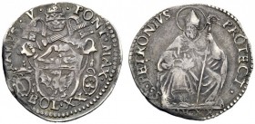 UNA PRESTIGIOSA COLLEZIONE DI MONETE DEI ROMANI PONTEFICI 
 Paolo V (Camillo Borghese), 1605 – 1621 
 Bologna. Lira 1619, AR 7,50 g. PAVLVS – V – PO...