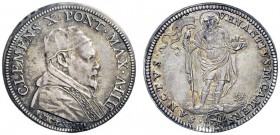 UNA PRESTIGIOSA COLLEZIONE DI MONETE DEI ROMANI PONTEFICI 
 Clemente X (Emilio Altieri), 1670 – 1676 
 Giulio anno III/1673, AR 3,23 g. CLEMENS X PO...