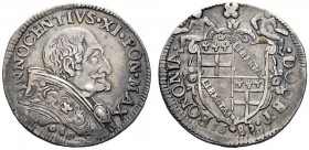 UNA PRESTIGIOSA COLLEZIONE DI MONETE DEI ROMANI PONTEFICI 
 Innocenzo XI (Benedetto Odescalchi), 1676 – 1689 
 Bologna. Testone 1683, AR 9,03 g. INN...