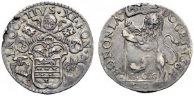 UNA PRESTIGIOSA COLLEZIONE DI MONETE DEI ROMANI PONTEFICI 
 Innocenzo XI (Benedetto Odescalchi), 1676 – 1689 
 Bologna. Lira 1682, AR 6,26 g. INNOCE...