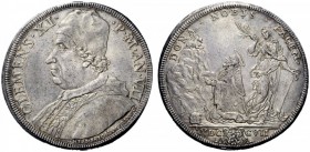 UNA PRESTIGIOSA COLLEZIONE DI MONETE DEI ROMANI PONTEFICI 
 Clemente XI (Gianfrancesco Albani), 1700 – 1721 
 Piastra anno VII/1707, AR 31,91 g. CLE...