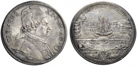 UNA PRESTIGIOSA COLLEZIONE DI MONETE DEI ROMANI PONTEFICI 
 Clemente XI (Gianfrancesco Albani), 1700 – 1721 
 Mezza piastra anno VI/1706, AR 15,79 g...