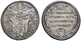 UNA PRESTIGIOSA COLLEZIONE DI MONETE DEI ROMANI PONTEFICI 
 Benedetto XIII (Pietro Francesco Orsini), 1724 – 1730 
 Testone anno V, AR 9,13 g. BENED...