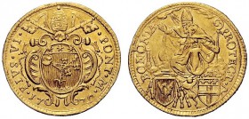 UNA PRESTIGIOSA COLLEZIONE DI MONETE DEI ROMANI PONTEFICI 
 Pio VI (Giovanni Angelo Braschi), 1775 – 1799 
 Bologna. Zecchino 1779, AV 3,41 g. PIVS ...