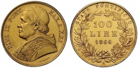 UNA PRESTIGIOSA COLLEZIONE DI MONETE DEI ROMANI PONTEFICI 
 Pio IX (Giovanni Maria Mastai-Ferretti) 1846 – 1878 
 Terzo periodo: monetazione decimal...