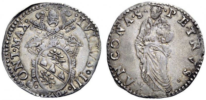 SECONDA PARTE - MONETE DI ZECCHE ITALIANE 
 Ancona 
 Giulio III (Gian Maria Ci...