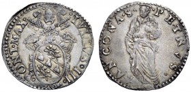 SECONDA PARTE - MONETE DI ZECCHE ITALIANE 
 Ancona 
 Giulio III (Gian Maria Ciocchi del Monte), 1550-1555. Giulio, AR 3,18 g. Muntoni 55. Berman 111...