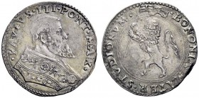 SECONDA PARTE - MONETE DI ZECCHE ITALIANE 
 Bologna 
 Paolo III (Alessandro Farnese), 1534-1549. Bianco, AR 5,38 g. Muntoni 100. Berman 927. Chimien...