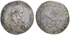 SECONDA PARTE - MONETE DI ZECCHE ITALIANE 
 Bologna 
 Gregorio XIII (Ugo Boncompagni), 1572-1585. Bianco, AR 4,84 g. Muntoni 360. Berman 1248. Chimi...