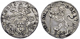 SECONDA PARTE - MONETE DI ZECCHE ITALIANE 
 Bologna 
 Clemente X (Emilio Altieri), 1670-1676. Lira 1673, AR 6,31 g. Muntoni 58. Berman 2043. Chimien...