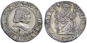 SECONDA PARTE - MONETE DI ZECCHE ITALIANE 
 Messerano 
 Ludovico II Fieschi, 1528-1532. Testone, AR 9,30 g. MIR 691.
 Raro. BB