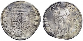 SECONDA PARTE - MONETE DI ZECCHE ITALIANE 
 Mirandola 
 Alessandro II Pico, 1637-1691. Lira 1649, AR 4,16 g. MIR 595.
 Rara. q.BB