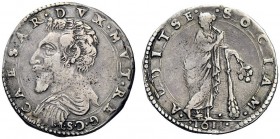 SECONDA PARTE - MONETE DI ZECCHE ITALIANE 
 Modena 
 Cesare d'Este 1597-1628. Lira 1611, AR 6,07 g. CNI 52. MIR 686/4.
 Rara. BB