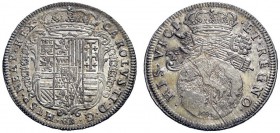 SECONDA PARTE - MONETE DI ZECCHE ITALIANE 
 Napoli 
 Carlo II di Spagna, 1674-1700. Da 20 grana o tarì 1684, AR 5,66 g. Pannuti-Riccio 11. MIR 298/2...