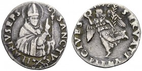 SECONDA PARTE - MONETE DI ZECCHE ITALIANE 
 Piacenza 
 Adriano VI (Adriaan Florensz), 1522-1523. Mezzo giulio 1522, AR 1,58. Muntoni 22. Berman 810....