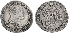 SECONDA PARTE - MONETE DI ZECCHE ITALIANE 
 Siena 
 Cosimo I de’Medici, 1537-1574. Duca di Firenze e Siena, 1555-1569. Testone, AR 8,97 g. MIR 578....
