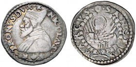 SECONDA PARTE - MONETE DI ZECCHE ITALIANE 
 Venezia 
 Nicolò Tron, 1471-1473. Lira da 20 soldi o trono, AR 6,35 g. Paolucci 2.
 Rara. Buon BB / BB