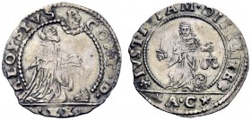 SECONDA PARTE - MONETE DI ZECCHE ITALIANE 
 Venezia 
 Alvise Contarini, 1676-1684. Da 20 soldi o liretta, AR 3,65 g. Paolucci 15.
 q.Spl