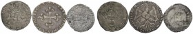 LOTTI MULTIPLI 
 Carmagnola e Casale. Lotto di tre monete. Carmagnola. Michele Antonio di Saluzzo, 1504-1528. Rolabasso, MIR 147/1. Casale. Carlo V d...