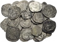 LOTTI MULTIPLI 
 Messina. Lotto di trenta monete. Filippo III e Filippo IV di Spagna, 1598-1621 e 1621-1665. Da 4 tarì (11). Da 3 tarì (9). Da 2 tarì...