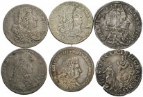 LOTTI MULTIPLI 
 Modena. Lotto di sei monete. Francesco I d'Este, 1629-1658. Lira 1632, MIR 780/3. Lira, MIR 783/1. Luigi XIV re di Francia, 1702-170...