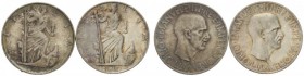 LOTTI MULTIPLI 
 Savoia 
 Lotto di due monete. Da 10 lire 1936/XIV (2).
 q.Fdc / Fdc
