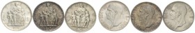 LOTTI MULTIPLI 
 Savoia 
 Lotto di tre monete. Da 5 lire 1936/XIV (2), 1937/XV.
 Da q.Fdc a Fdc