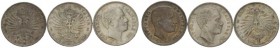 LOTTI MULTIPLI 
 Savoia 
 Lotto di tre monete. Lira 1902, 1906, 1907.
 Da Spl a q.Fdc