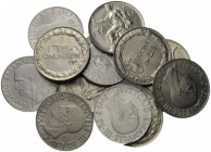 LOTTI MULTIPLI 
 Savoia 
 Lotto di dodici monete. Buono da 1 lira 1922 (2), 1923, 1924 (2), 1928. Lira ”Impero” 1939/XVII, 1939/XVIII, 1940/XVIII, 1...
