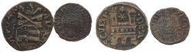 LOTTI MULTIPLI 
 Stato Pontificio 
 Lotto di due monete. Innocenzo VIII, 1484-1492. Ancona. Picciolo, Muntoni 16. Alessandro VI, 1492- 503. Ascoli. ...