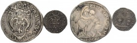 LOTTI MULTIPLI 
 Stato Pontificio 
 Lotto di due monete. Urbano VIII, 1623-1644. Roma. Giulio a. XII, Muntoni 88. Mezzo grosso, Muntoni 127 var.
 B...