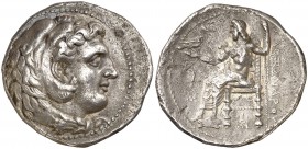 Imperio Macedonio. Alejandro III, Magno (336-323 a.C.). Babilonia. Tetradracma. (S. 6719 var) (MJP. 3644). 16,67 g. MBC+/MBC.