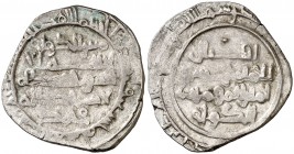 AH 449. Taifa de Dénia. Ali Iqbal al-Daula. Dénia. Dirham. (V. 1317) (Prieto 22d) (Cru.C.G. 1444). 5,07 g. MBC.