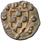 Comtat d'Urgell. Teresa d'Entença (1314-1328). Balaguer. Pugesa. (Cru.V.S. 133.2) (Cru.C.G. 1950b). 0,41 g. T latina. Escasa. MBC+.