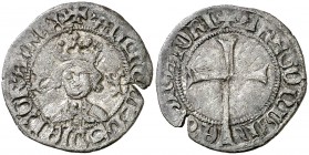 Alfons IV (1416-1458). Mallorca. Dobler. (Cru.V.S. 854) (Cru.C.G. 2896). 1,16 g. Grieta. Escasa. MBC-.