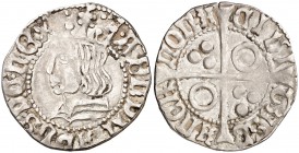 Ferran II (1479-1516). Barcelona. Croat. (Cru.V.S. 1139 var) (Cru.C.G. 3068a var). 2,69 g. MBC-/MBC.