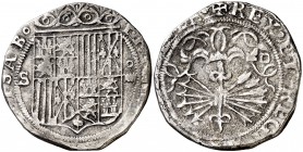 Reyes Católicos. Sevilla. . 4 reales. (Cal. 211). 13,28 g. Oxidaciones. (BC+).