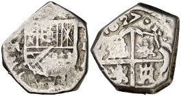 1627. Felipe IV. Sevilla. R. 1 real. (Cal. 1091). 3,22 g. Rara. MBC-.