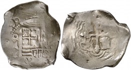 (16)39/8. Felipe IV. México. P. 8 reales. (Cal. tipo 94, falta var). 26,78 g. Pequeños resellos orientales. Bonita pátina. Ex Colección Isabel de Tras...