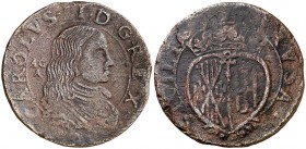 Carlos II. Nápoles. AC-A. 1 grano. (Vti. tipo 53) (MIR. tipo 306). 8,55 g. Fecha no visible. BC+.
