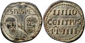 Inocencio IV (1243-1254). Bula pontificia. 39,33 g. 37 mm. Plomo. EBC.