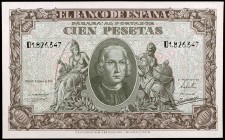1940. 100 pesetas. (Ed. D39a). 9 de enero, Colón. Serie D. S/C-.